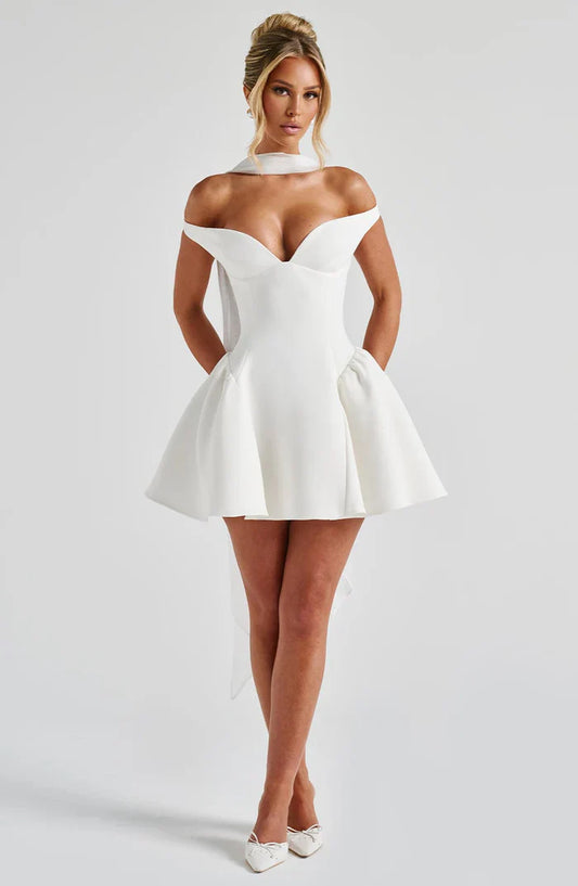 ROBE MINI MARLA - BLANCHE