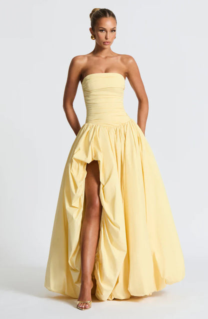 ROBE MAXI JILIAN - JAUNE