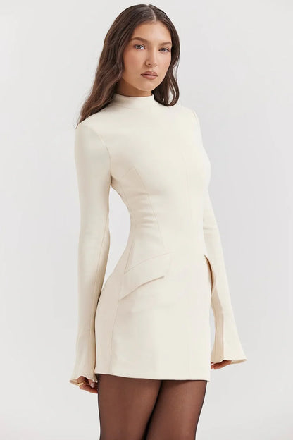 ROBE MINI JADE - CRÈME
