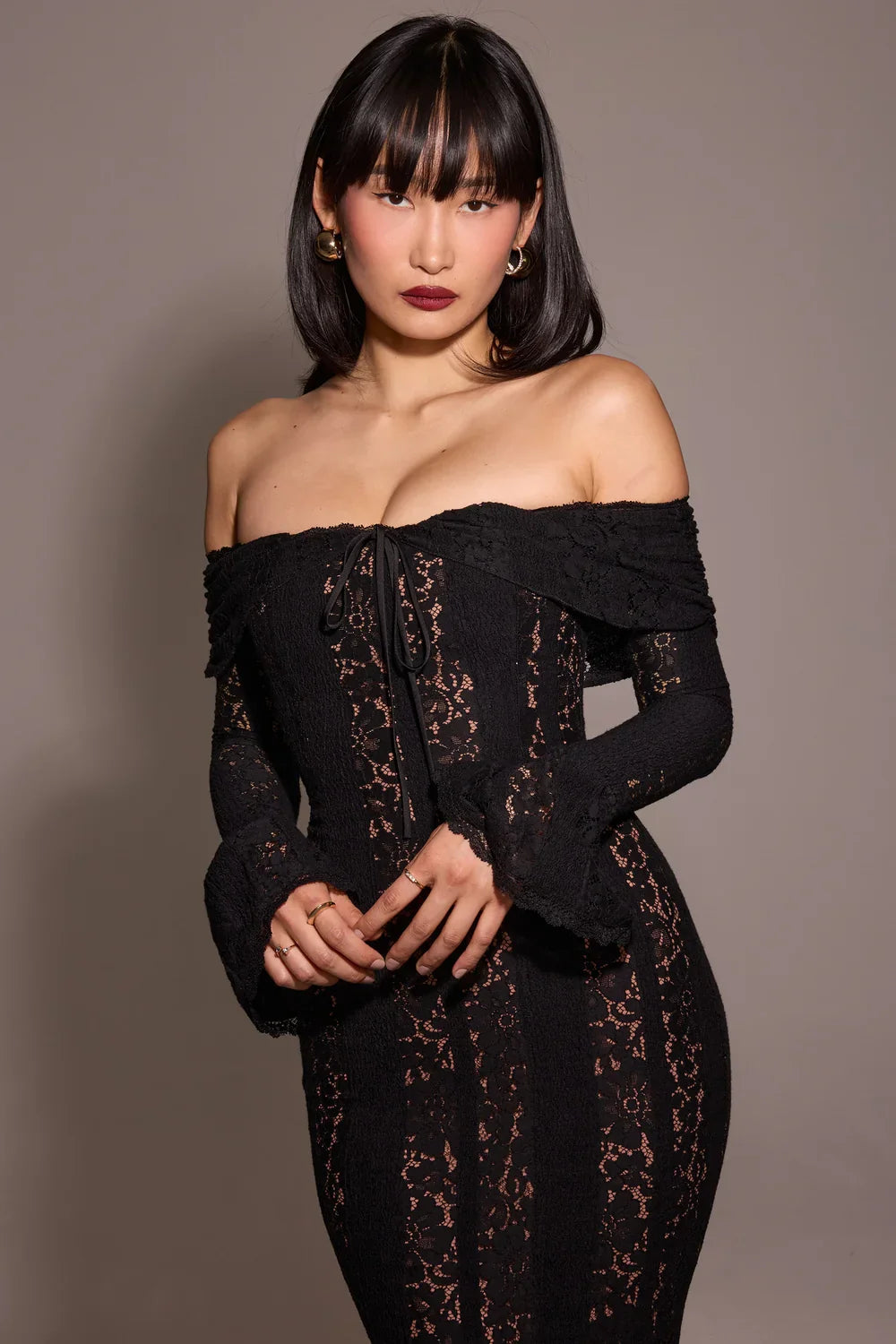 ROBE MAXI JULIETTE - NOIRE