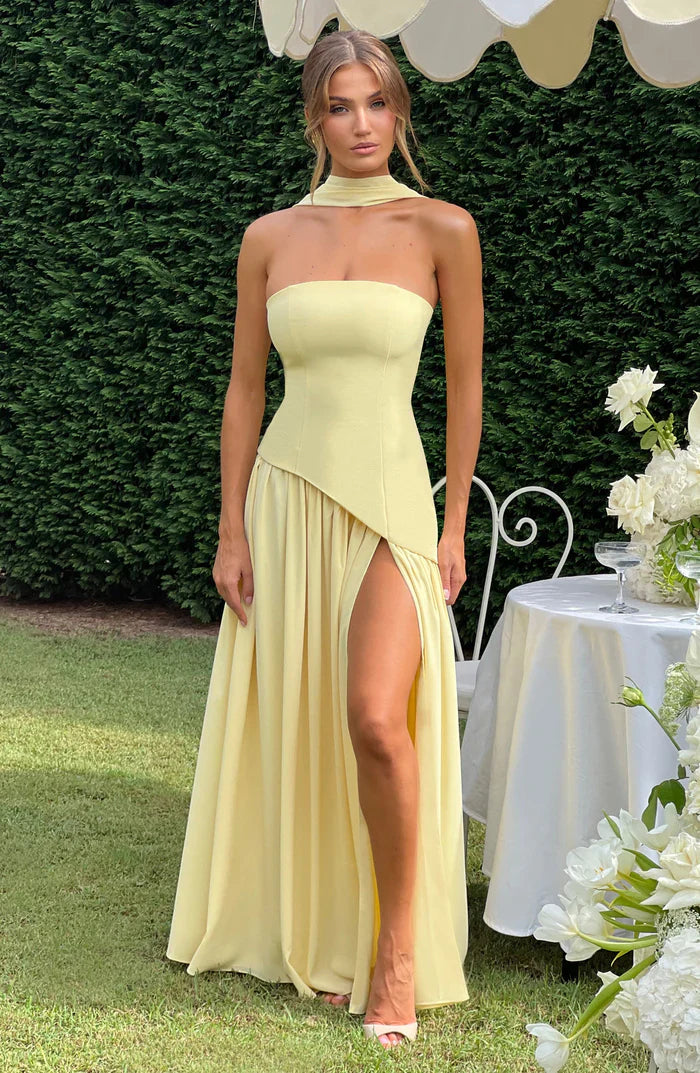 ROBE MAXI MALIYAH - JAUNE