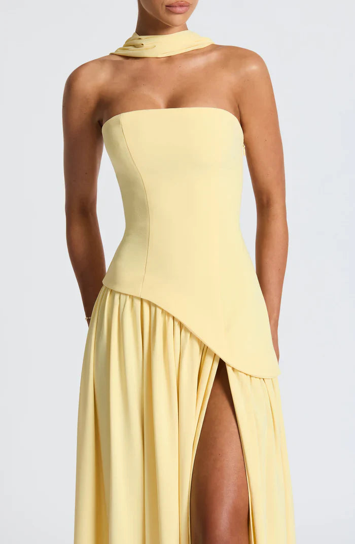 ROBE MAXI MALIYAH - JAUNE