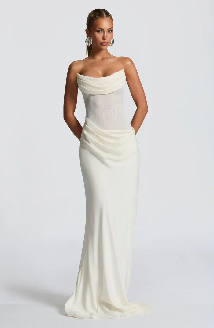 ROBE MAXI LIORA - BLANCHE