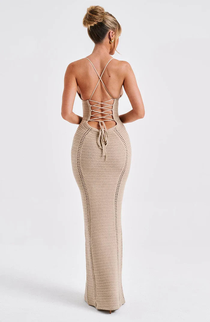 XANTHE MAXI DRESS - BEIGE