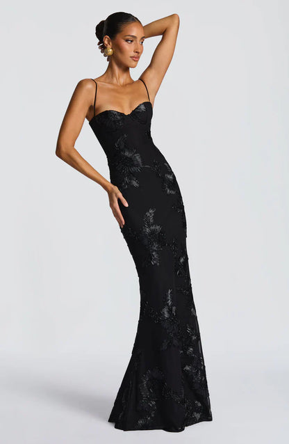 ROBE MAXI NEFERTITI - NOIRE