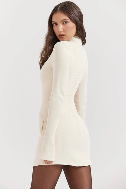 ROBE MINI JADE - CRÈME