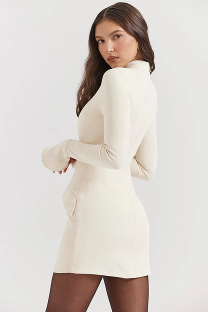 ROBE MINI JADE - CRÈME
