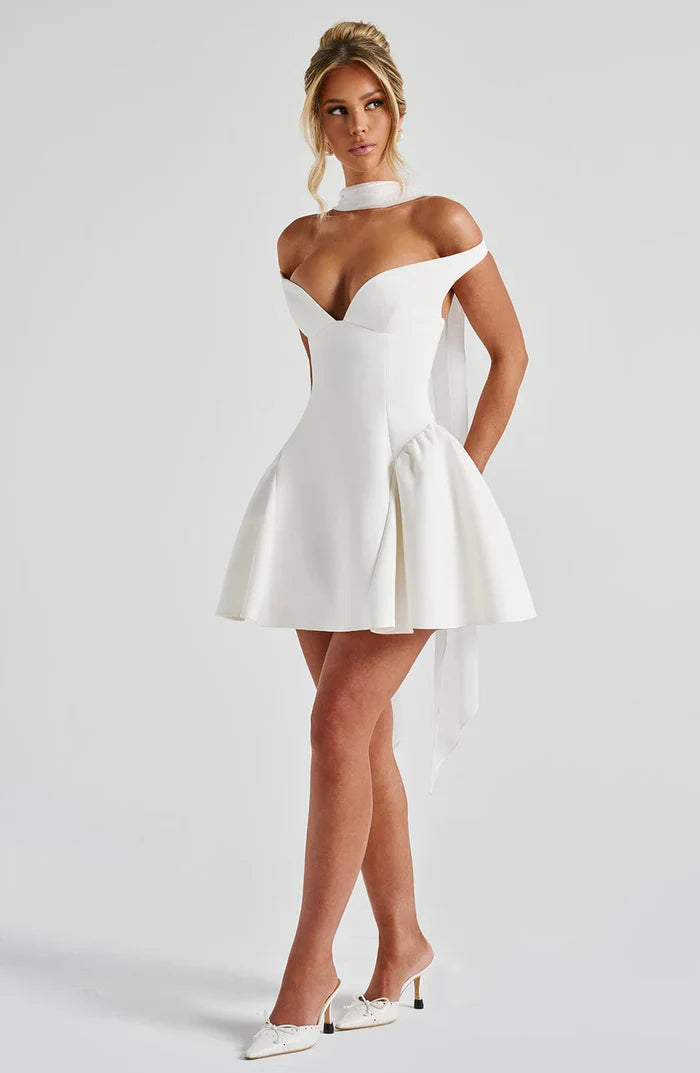 ROBE MINI MARLA - BLANCHE