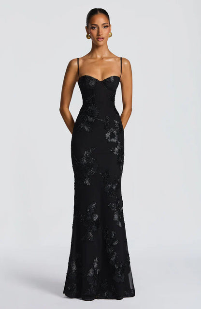 ROBE MAXI NEFERTITI - NOIRE