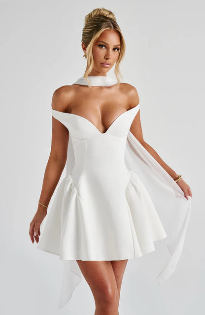 ROBE MINI MARLA - BLANCHE