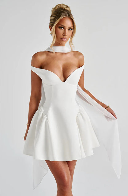 ROBE MINI MARLA - BLANCHE