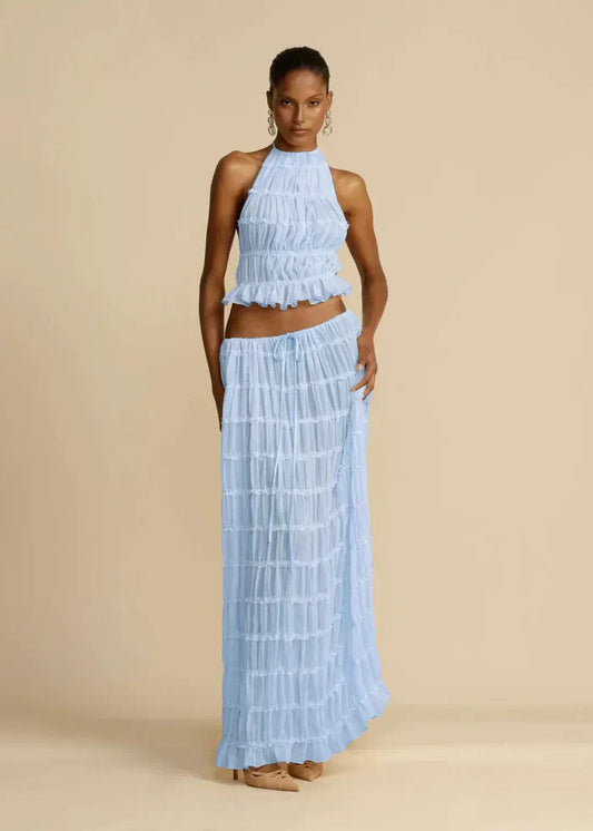 ENSEMBLE ROBE MARY - BLEU CIEL