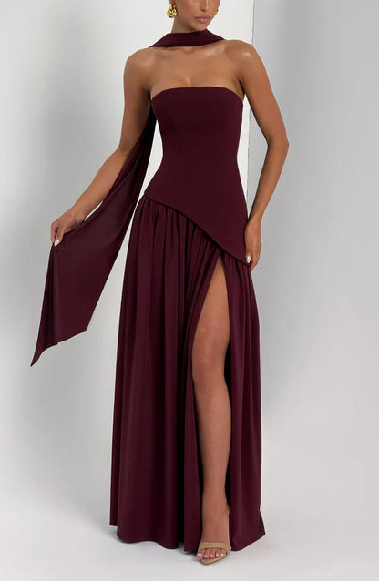 ROBE MAXI MALIYAH - BORDEAUX