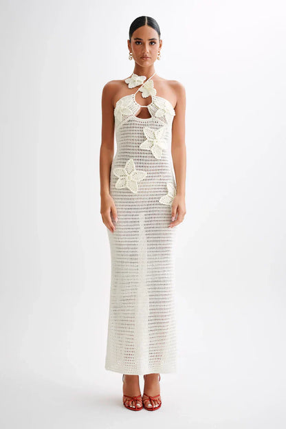 ROBE MAXI MELODY - BLANCHE