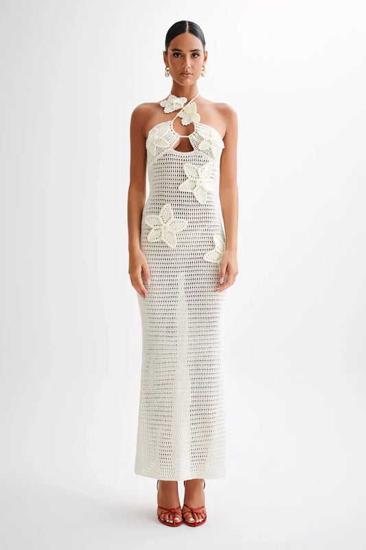 ROBE MAXI MELODY - BLANCHE