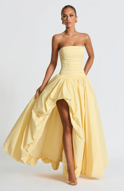 ROBE MAXI JILIAN - JAUNE