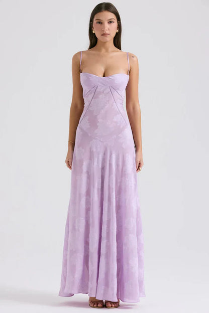 ROBE MAXI MYA - VIOLET CLAIR