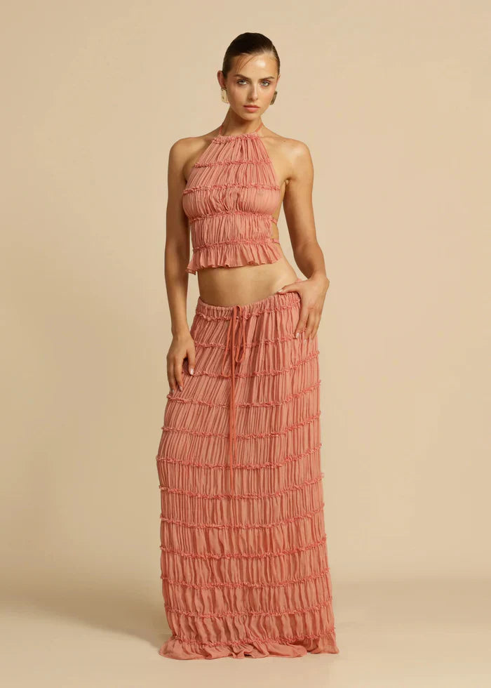 ENSEMBLE ROBE MARY - ROSE