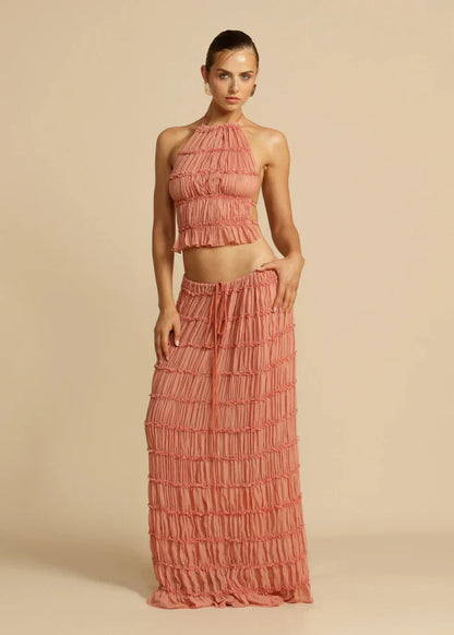 ENSEMBLE ROBE MARY - ROSE