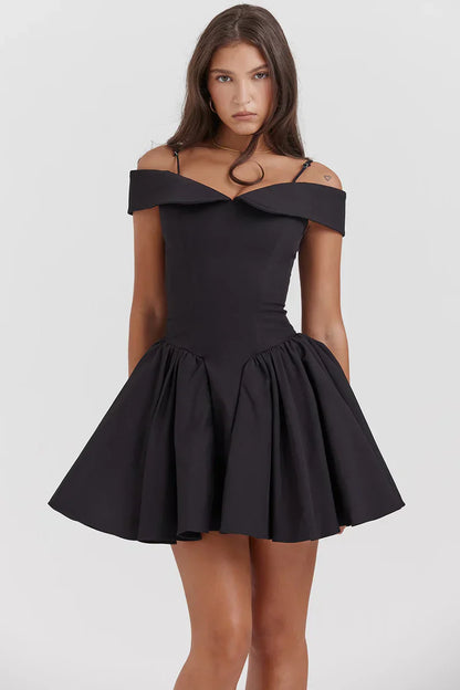 ROBE MINI ISLA - NOIRE