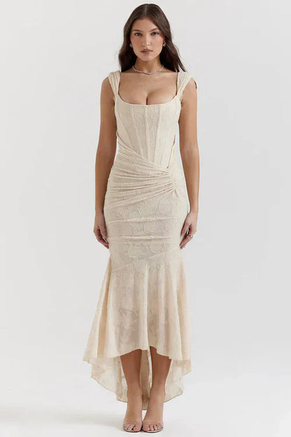 ROBE MIDI MOLLY - CRÈME 