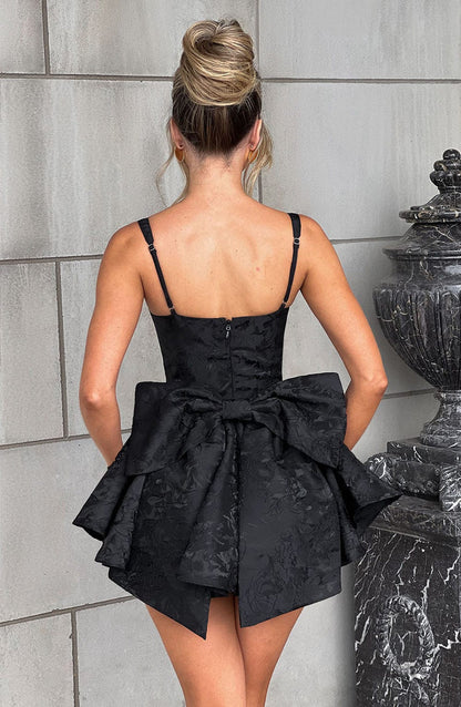 EMELIE MINI DRESS - BLACK