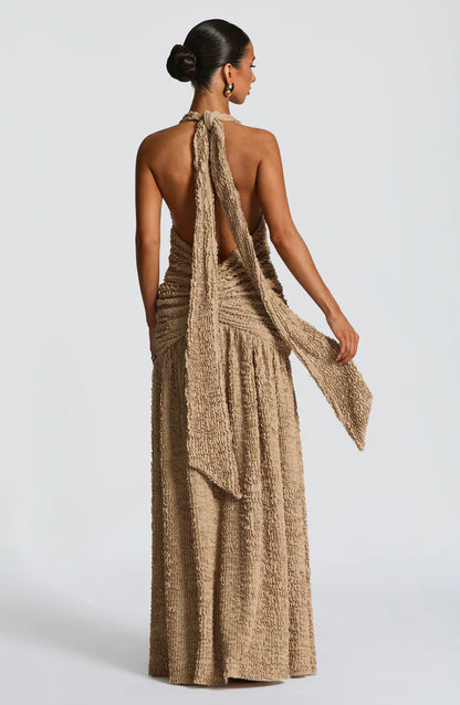 ROBE MAXI MINERVA - BEIGE
