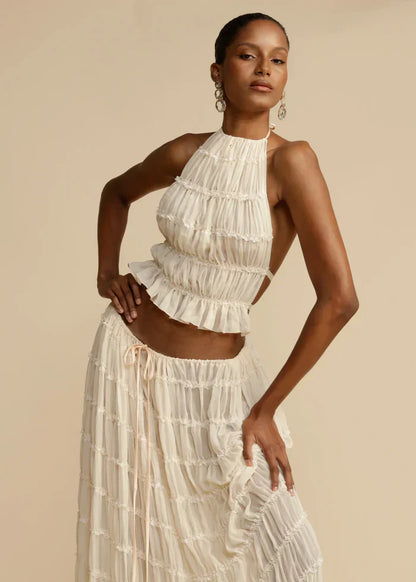 ENSEMBLE ROBE MARY - CRÈME