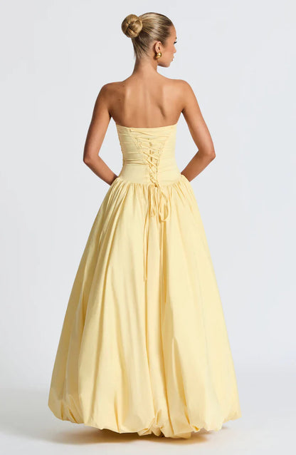 ROBE MAXI JILIAN - JAUNE