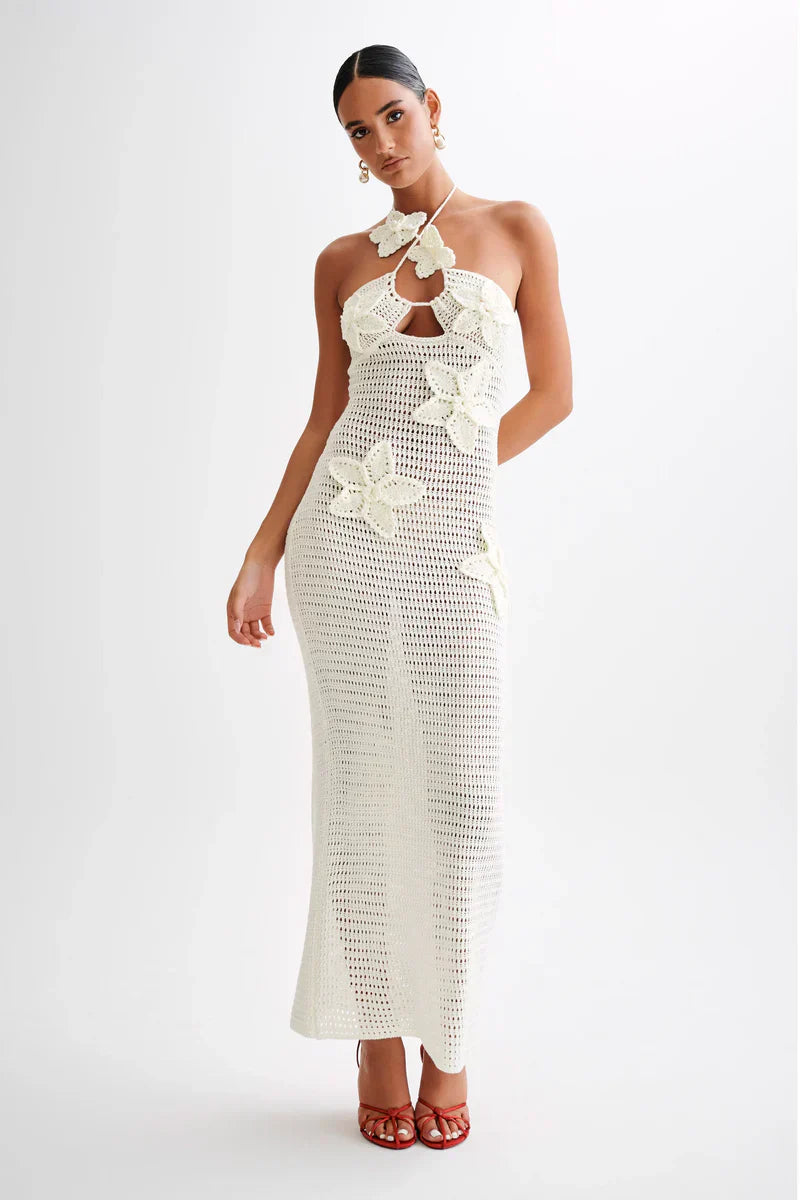 ROBE MAXI MELODY - BLANCHE