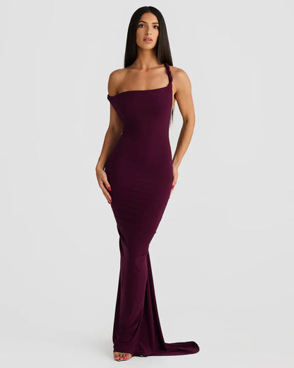 ROBE MAXI MELANI - MÛRE