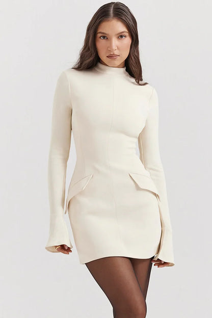 ROBE MINI JADE - CRÈME