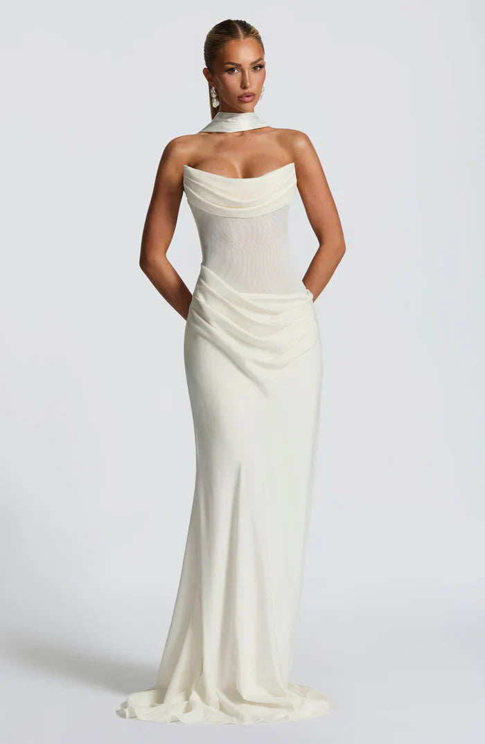 ROBE MAXI LIORA - BLANCHE