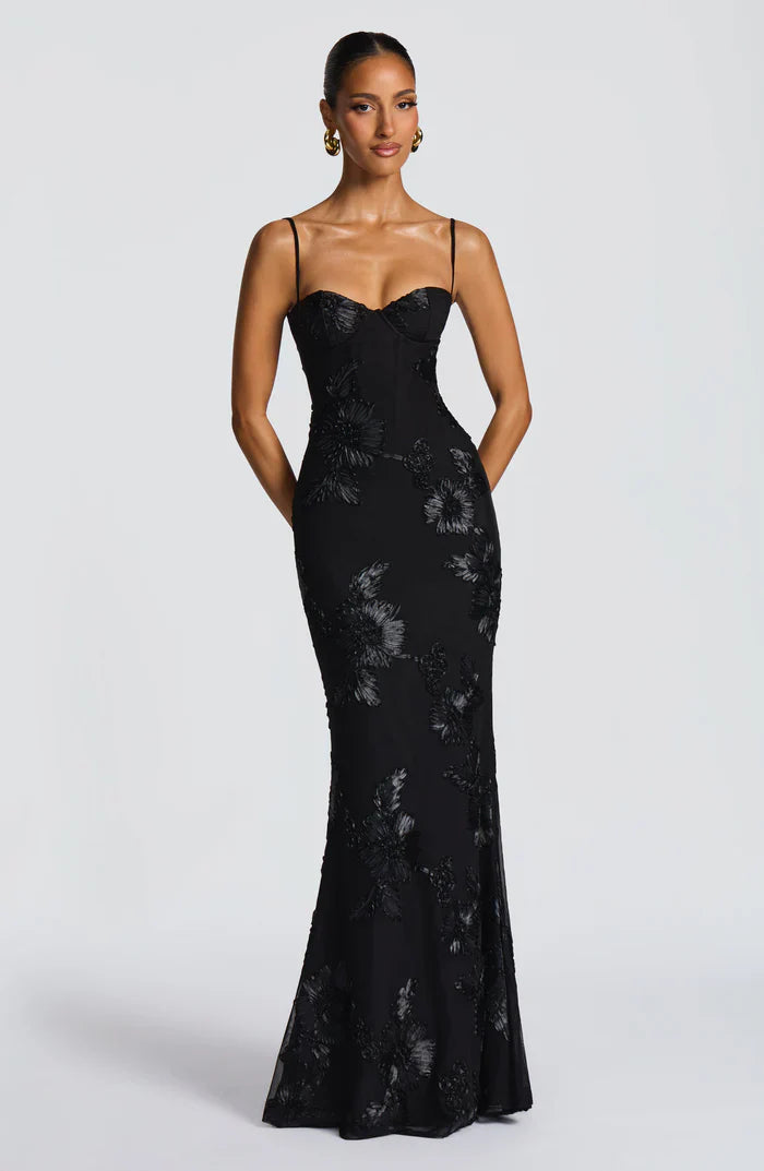 ROBE MAXI NEFERTITI - NOIRE