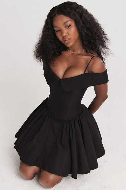 ROBE MINI ISLA - NOIRE