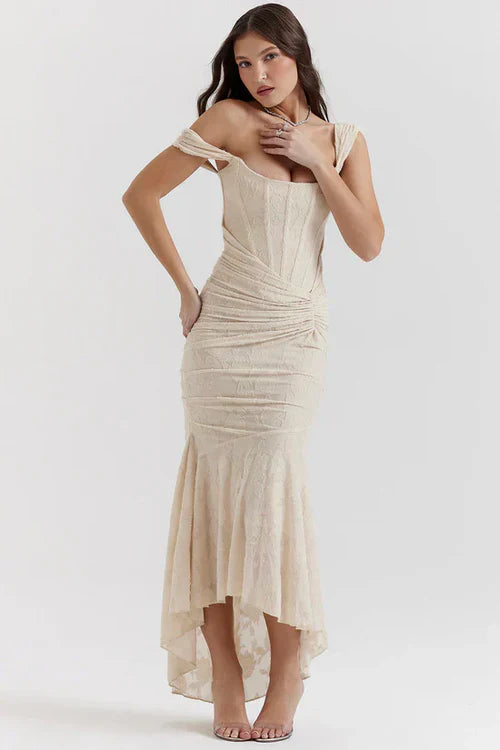 ROBE MIDI MOLLY - CRÈME 