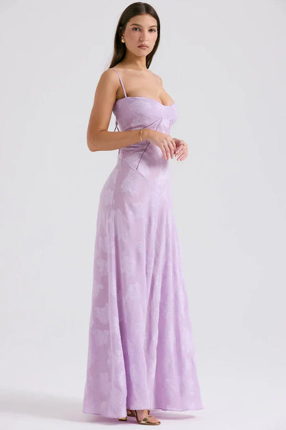 ROBE MAXI MYA - VIOLET CLAIR