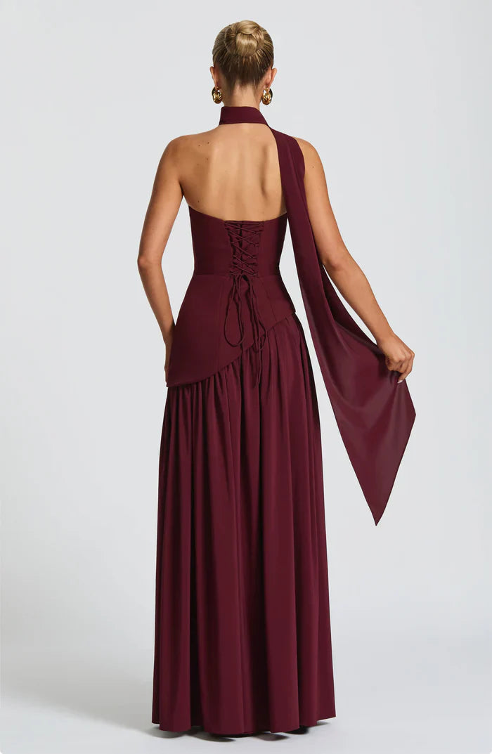 ROBE MAXI MALIYAH - BORDEAUX