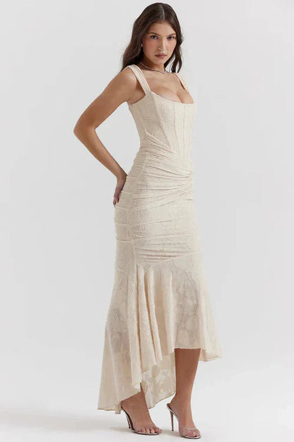 ROBE MIDI MOLLY - CRÈME 