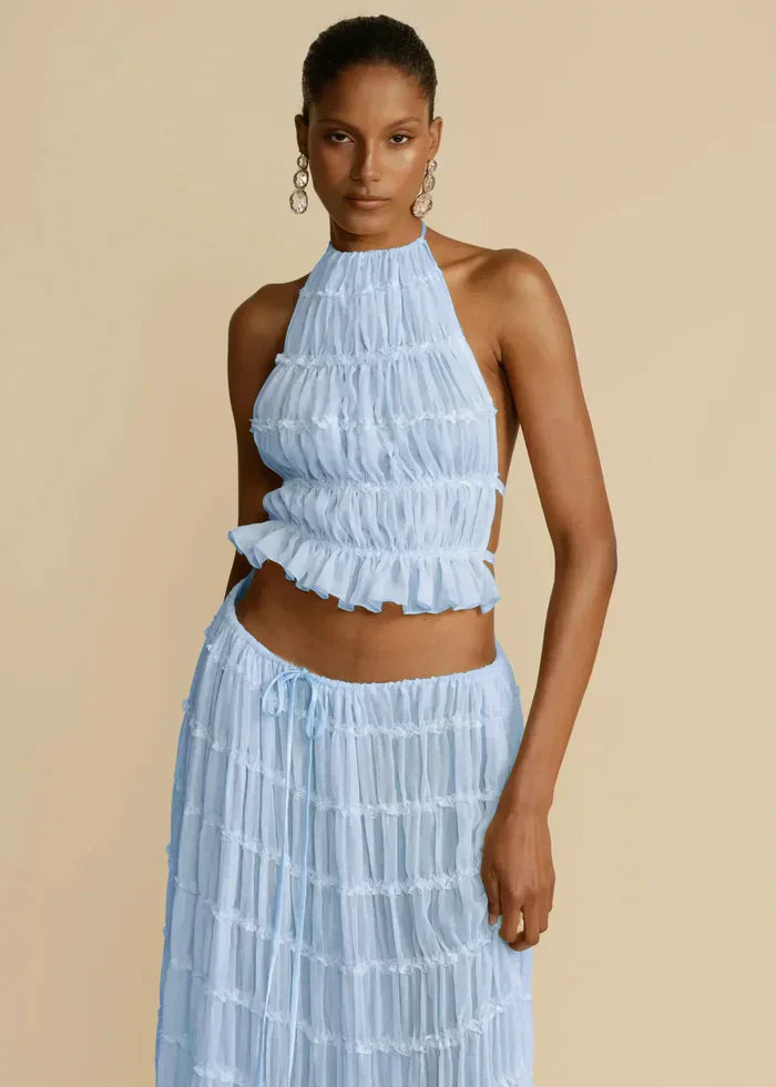 ENSEMBLE ROBE MARY - BLEU CIEL