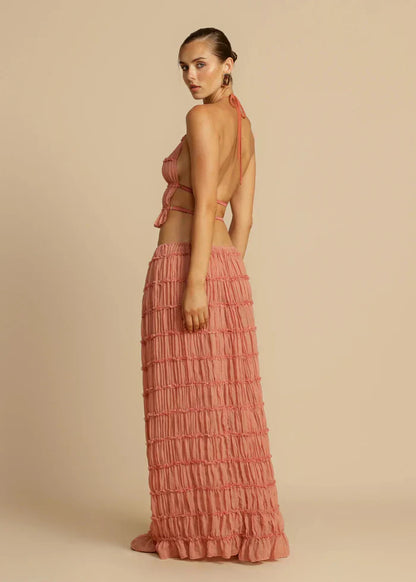 ENSEMBLE ROBE MARY - ROSE