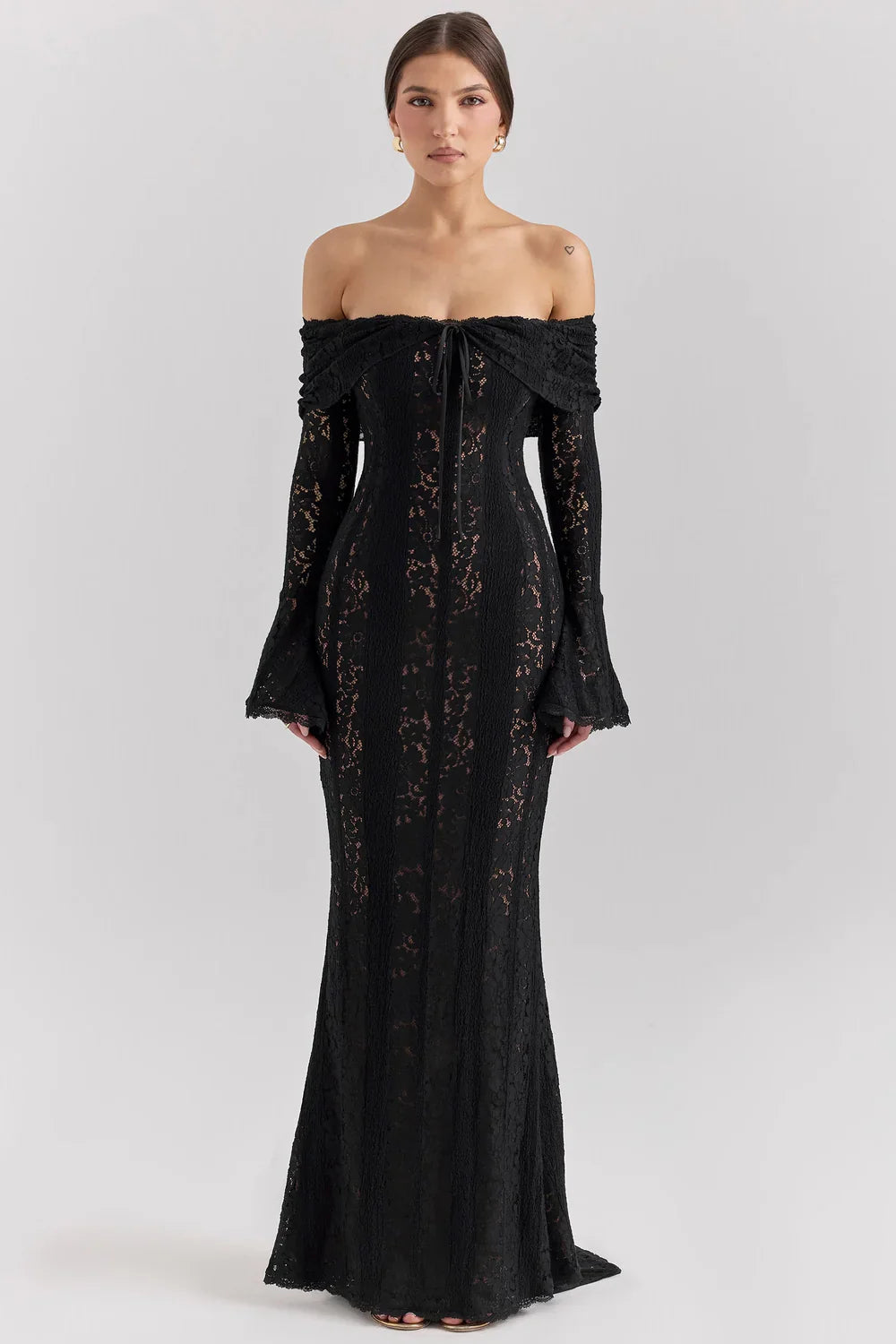 ROBE MAXI JULIETTE - NOIRE