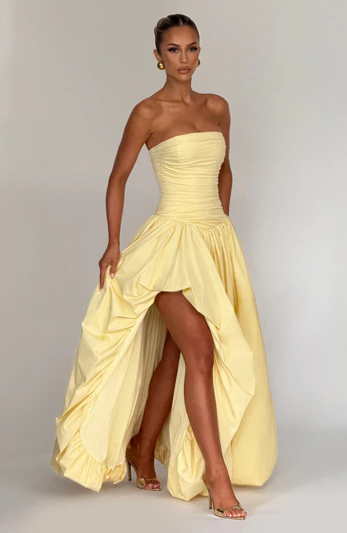 ROBE MAXI JILIAN - JAUNE