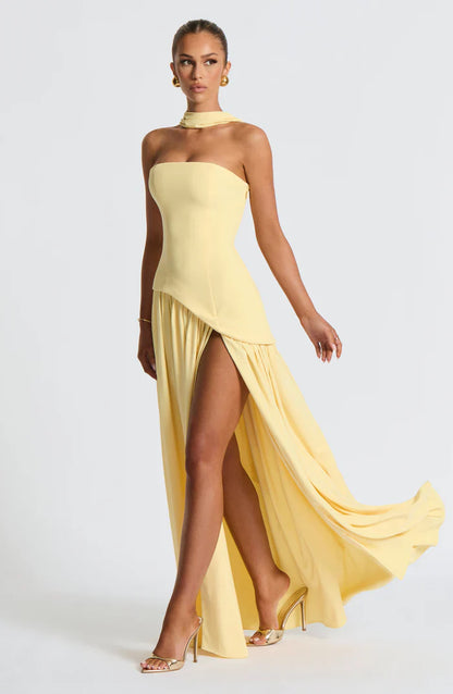 ROBE MAXI MALIYAH - JAUNE