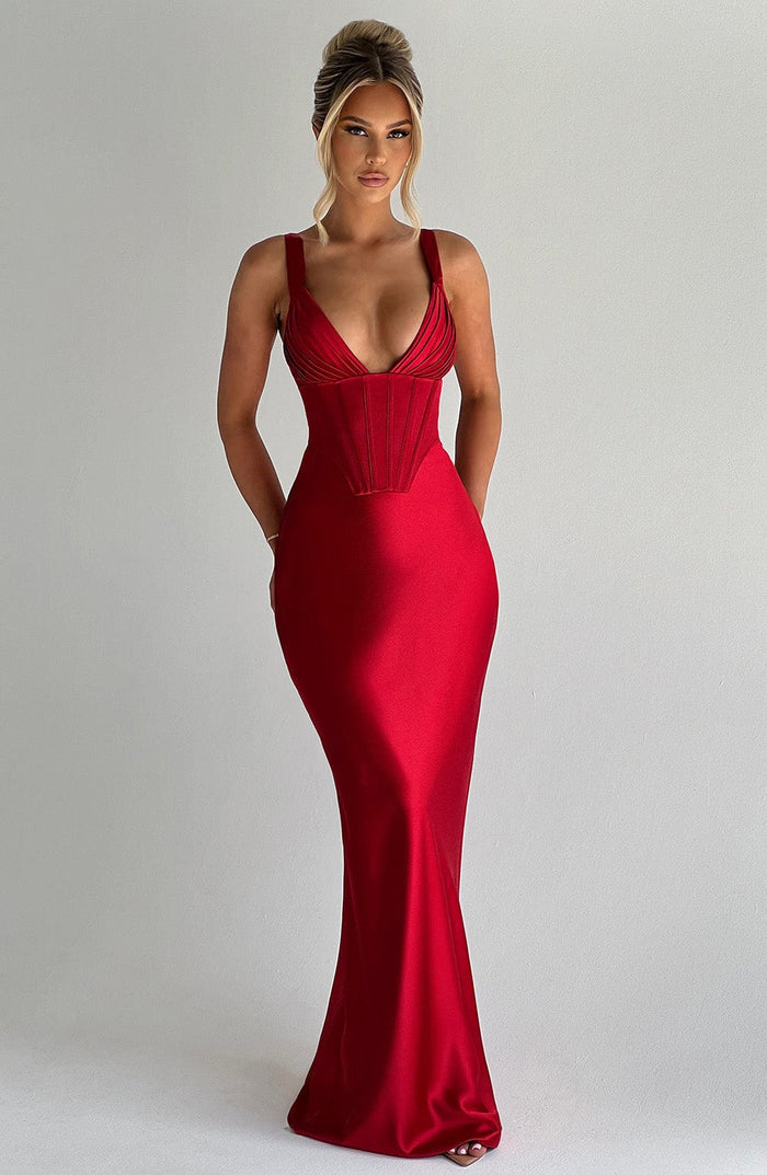 SHAE MAXI DRESS - RED