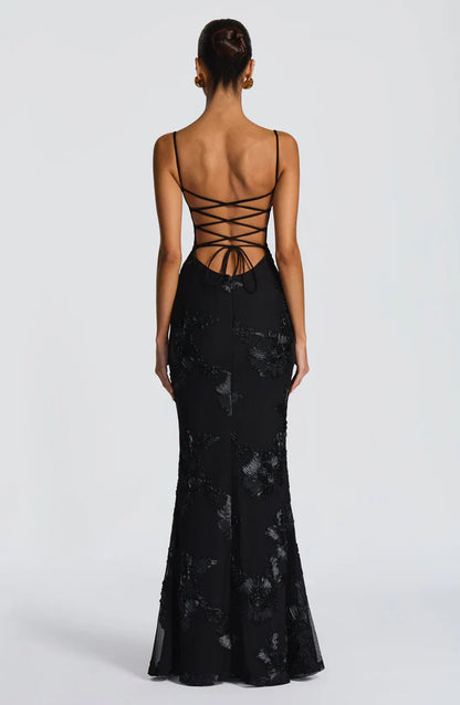 ROBE MAXI NEFERTITI - NOIRE