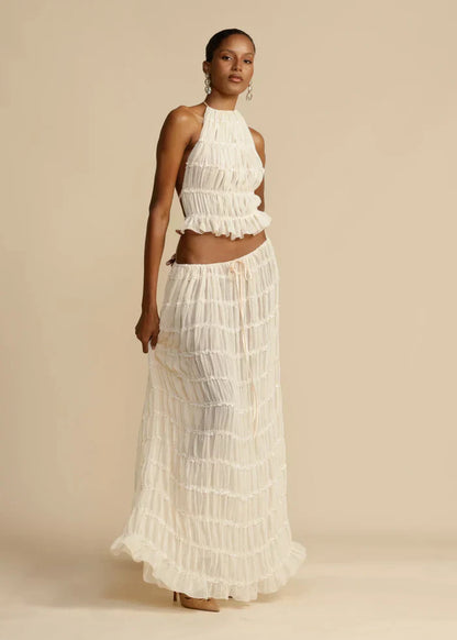 ENSEMBLE ROBE MARY - CRÈME