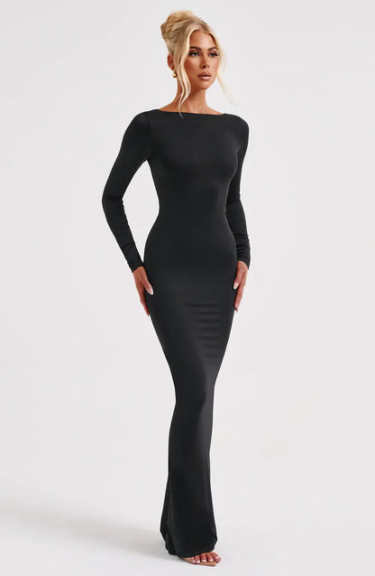 ROBE MAXI MILA - NOIRE