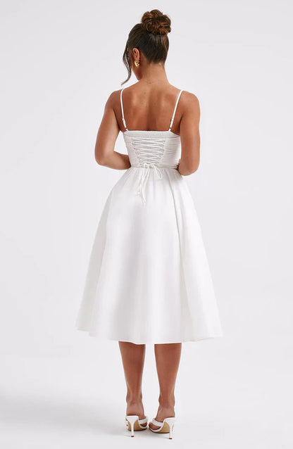ROBE MIDI MARIELLA - BLANCHE