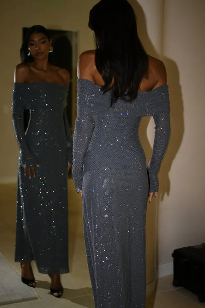 AURELIA MAXI DRESS - GREY